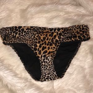 Victoria secret leopard bathing suit bottom